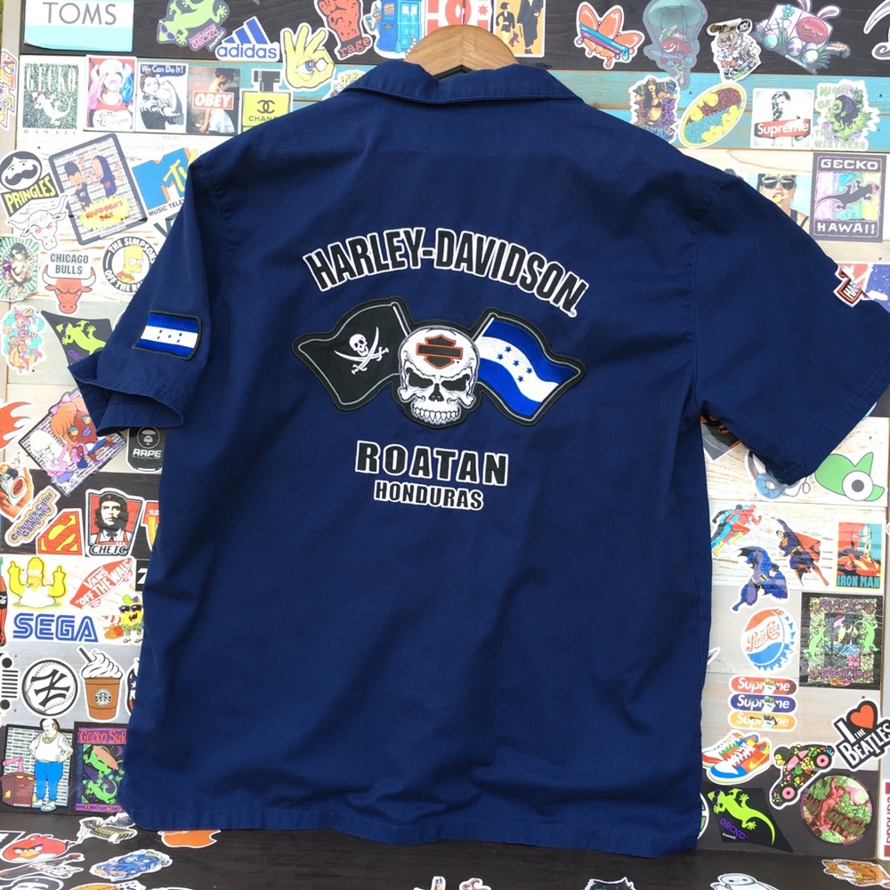 Harley Davidson Honduras Short Sleeve Button Down